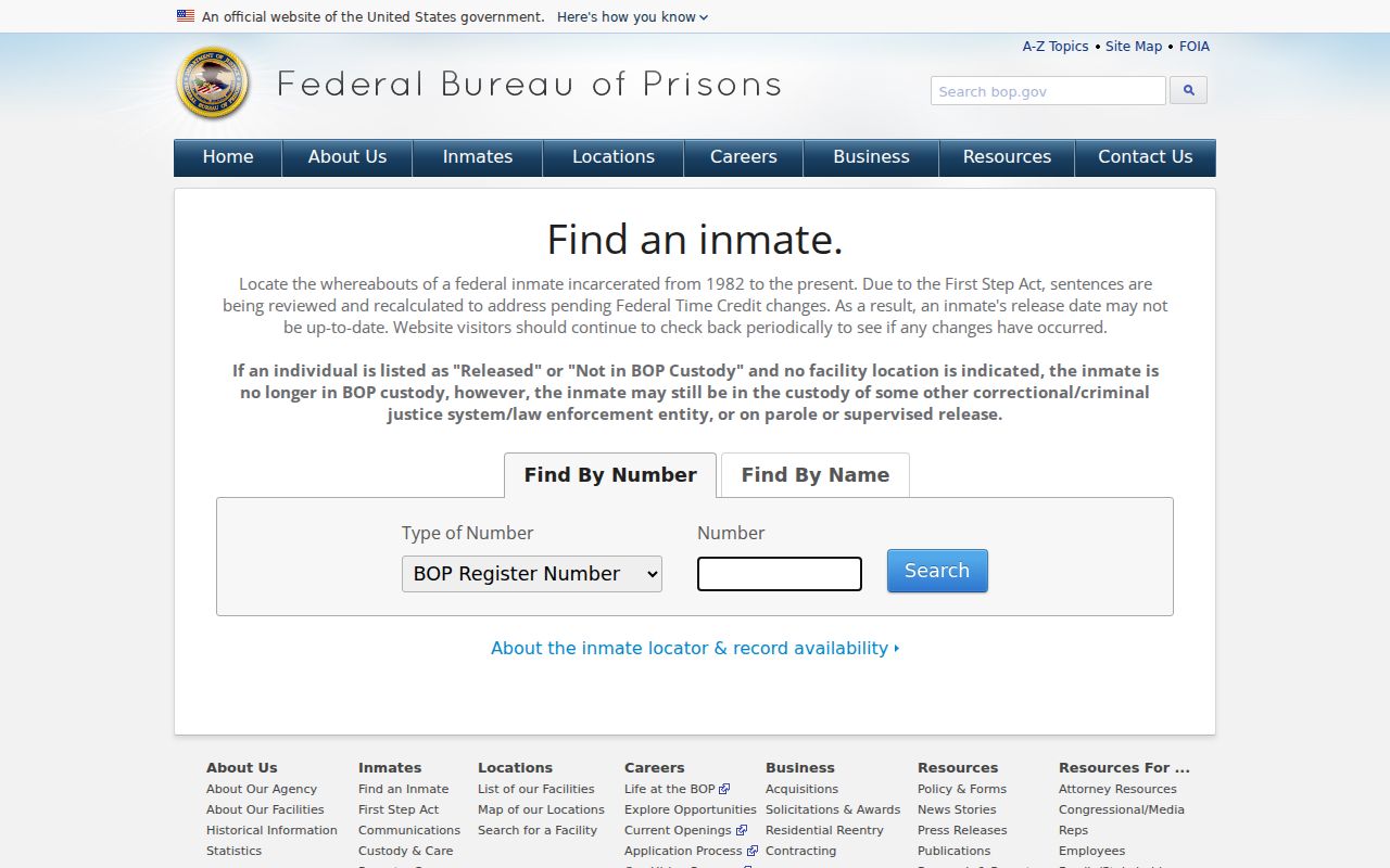 Adair County criminal history federal inmate locator