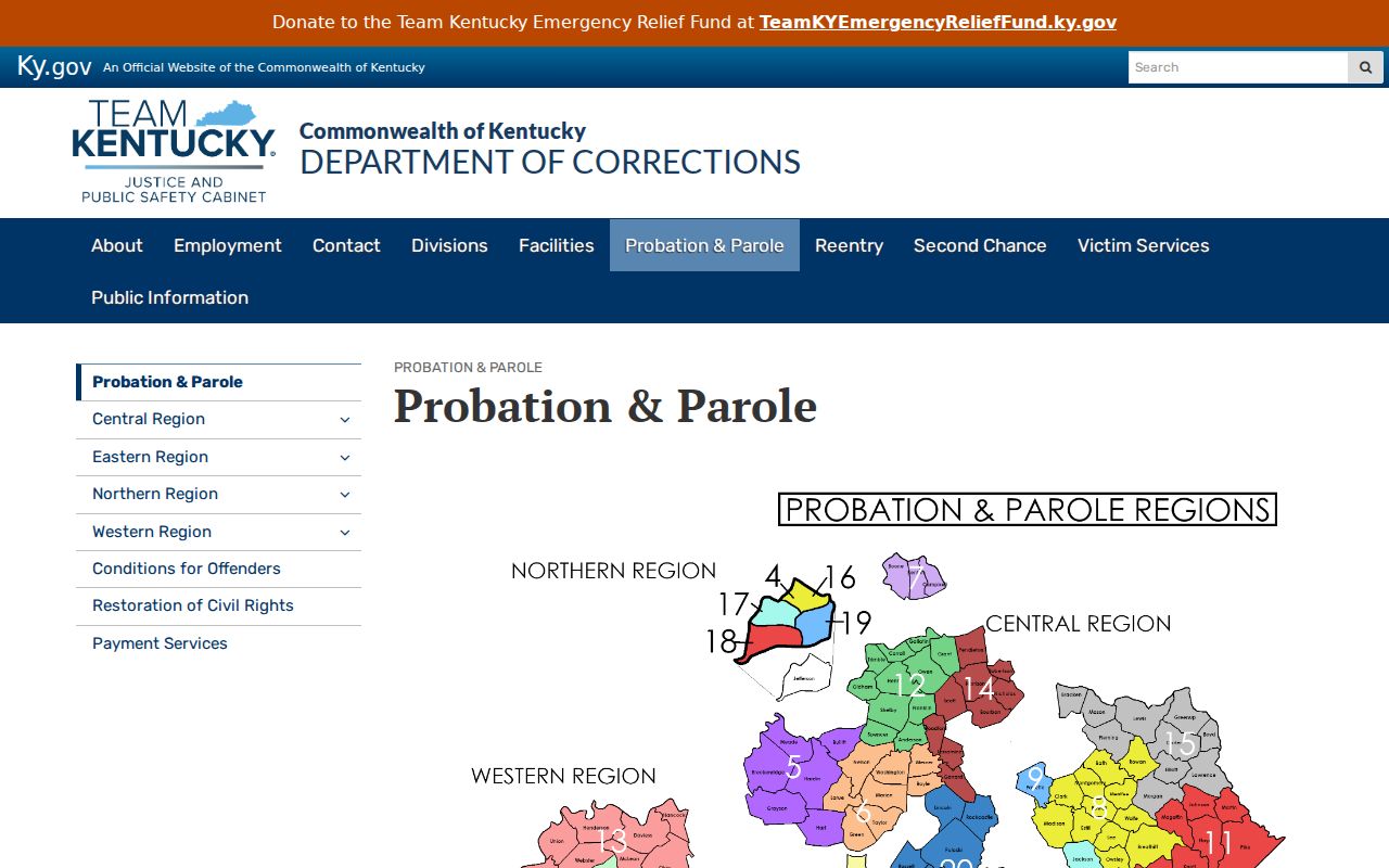 Adair County criminal records probation and parole system